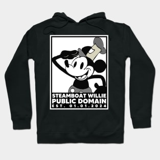 Steamboat Willie. Public Domain Est. 01.01.2024 - 2 Hoodie